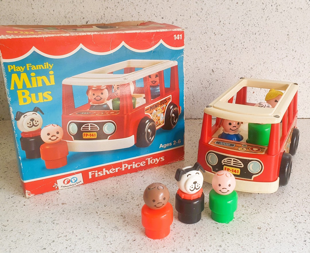 MINI BUS FISHER Price Avec 5 Personnages Little People FP-141 Vintage 1969 EUR 7,00 - FR MINI BUS FISHER Price Avec 5 Personnages Little People FP-141 Vintage 1969 EUR 7,00 - FR