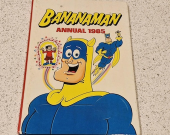 Vintage Bananaman Annual, 1985, 1980s comics, annual, 80s cartoons