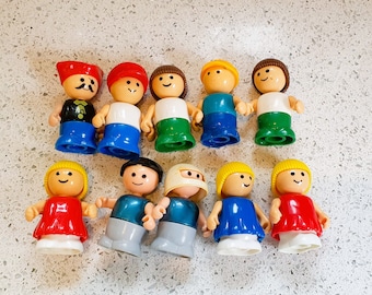 PlaySkool vintage Lil Playmates : figurines Little People