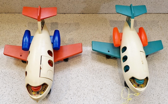 Vintage 70s Fisher Price Airport, Plane, Helicopter, Cars Vintage 70s Fisher Price Airport, Plane, Helicopter, Cars