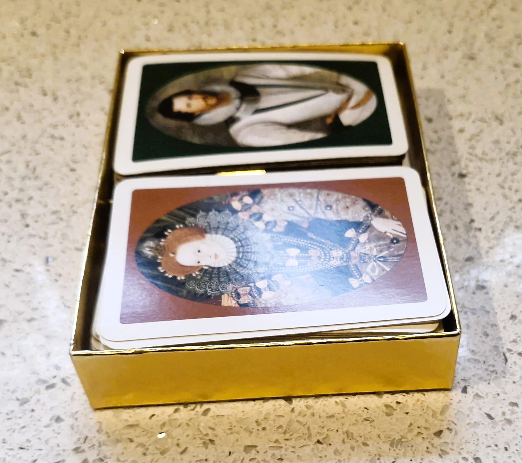 Waddingtons Vintage Bridge Playing Cards, Queen Elizabeth I