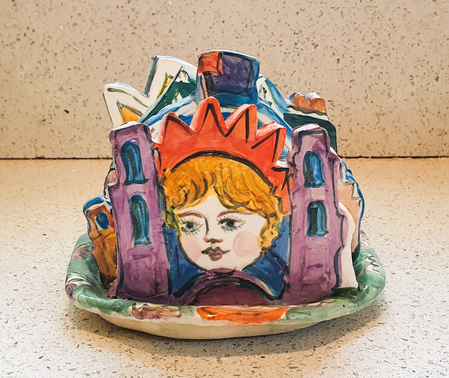 美品◇ズニ族◇陶器ボウル◇ダリル・ウェスティカ作◇ハートライン・ディア Wendy Littlewood Ceramic Toast Rack: Sydney Harbour Art, 2003 - Etsy