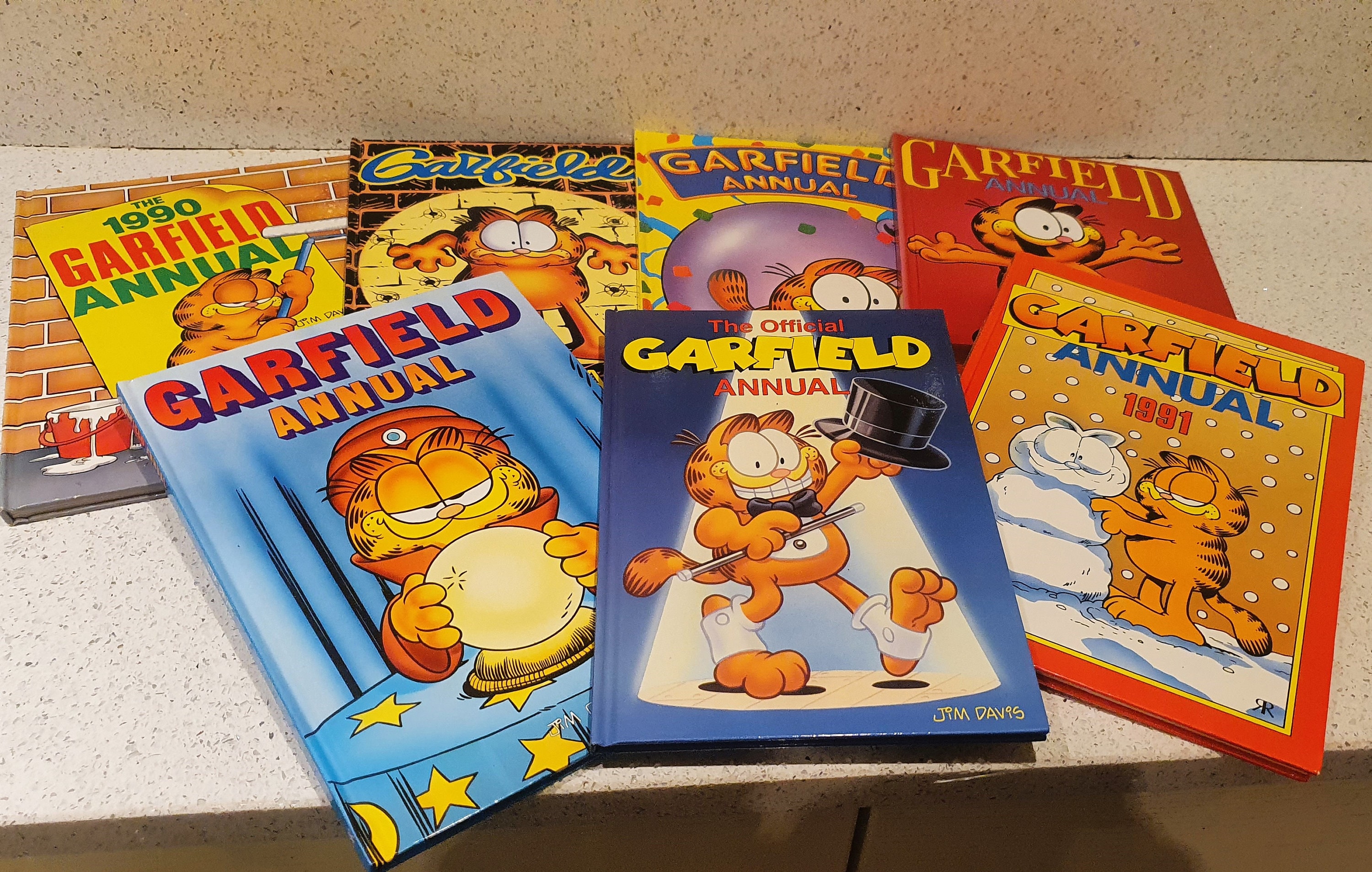 Garfield 雑貨　まとめ Vintage Garfield Annuals, 1990, 1991, Garfield, Gift, 90s