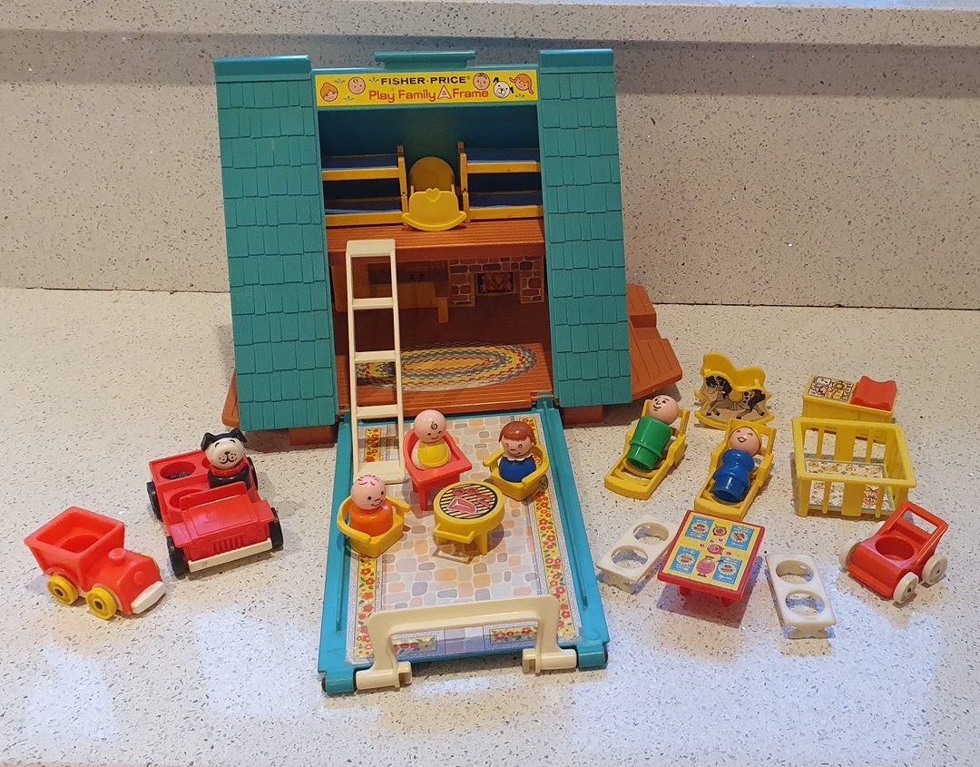 A Frame House Fisher Price House 1970s Vintage Fisher Price A