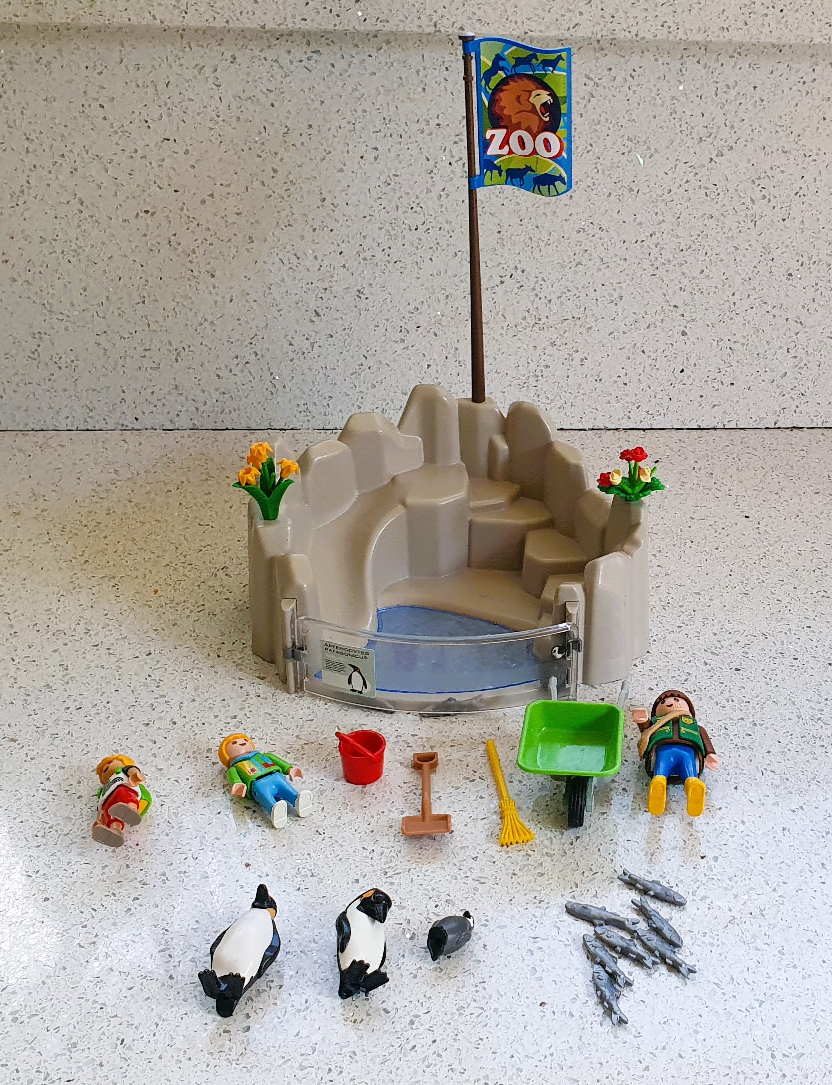 Vintage Playmobil Zoo, Playmobil Penguin Enclosure Set 