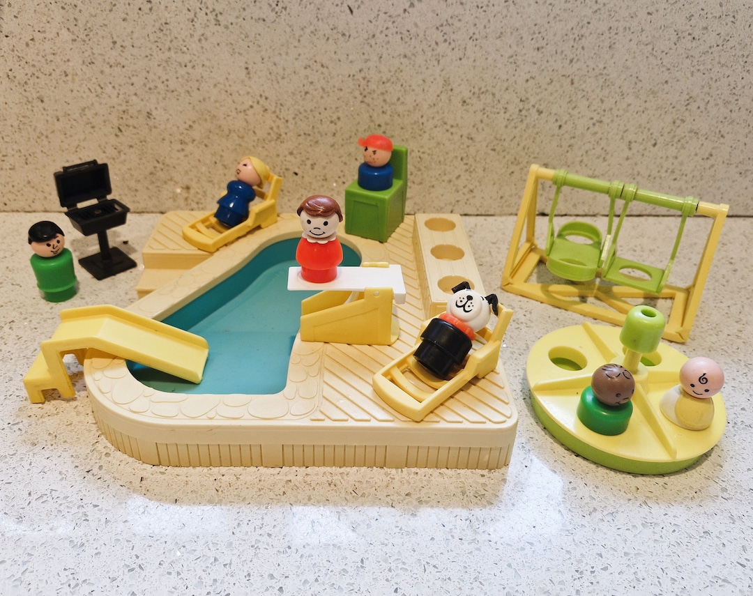 ヴィンテージ フィッシャープライス リトルピープル スイミングプール