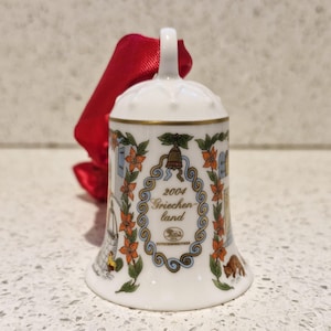Hutschenreuther Porzellan, Weihnachtsglocke, Weihnachtsuhr, 2004, deutsch, limitierte Auflage, Christbaumschmuck, von Ole Winther
