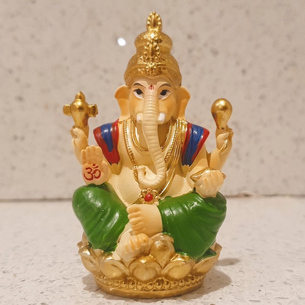 Ganesha Ornament, Ganesha, Elephant-Headed Hindu God, God of beginnings, Elephant god, Hindu Ornament, Kitsch, Quirky, bright, Statue