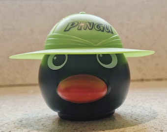 PINGU、ピングーのアイスクリーム容器、蓋に帽子、非常にレア、90年代