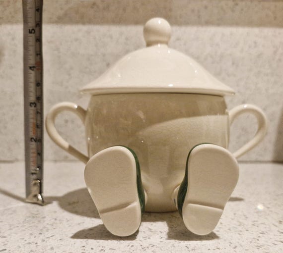 Carltonware Walking Tea Caddy, Carltonware Sugar Bowl, Legs Carltonware Walking Tea Caddy, Carltonware Sugar Bowl, Legs