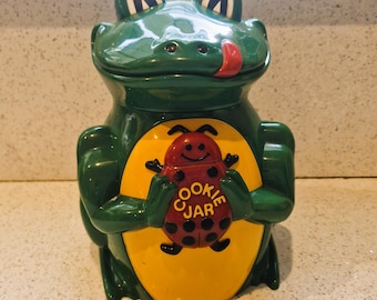 Fiundamental, Singing Frog Cookie Jar, Fully Tested, Works