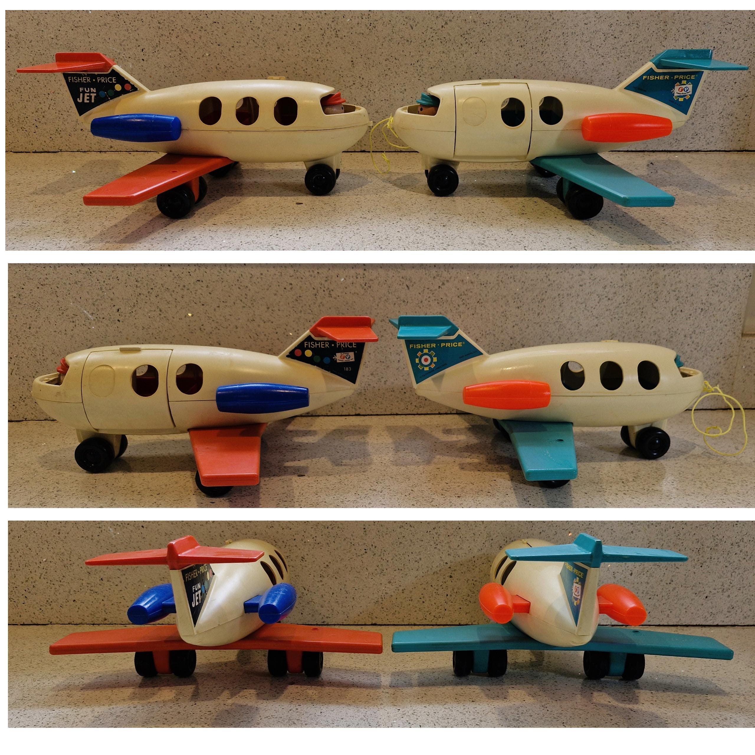 Vintage 70s Fisher Price Airport, Plane, Helicopter, Cars Vintage 70s Fisher Price Airport, Plane, Helicopter, Cars