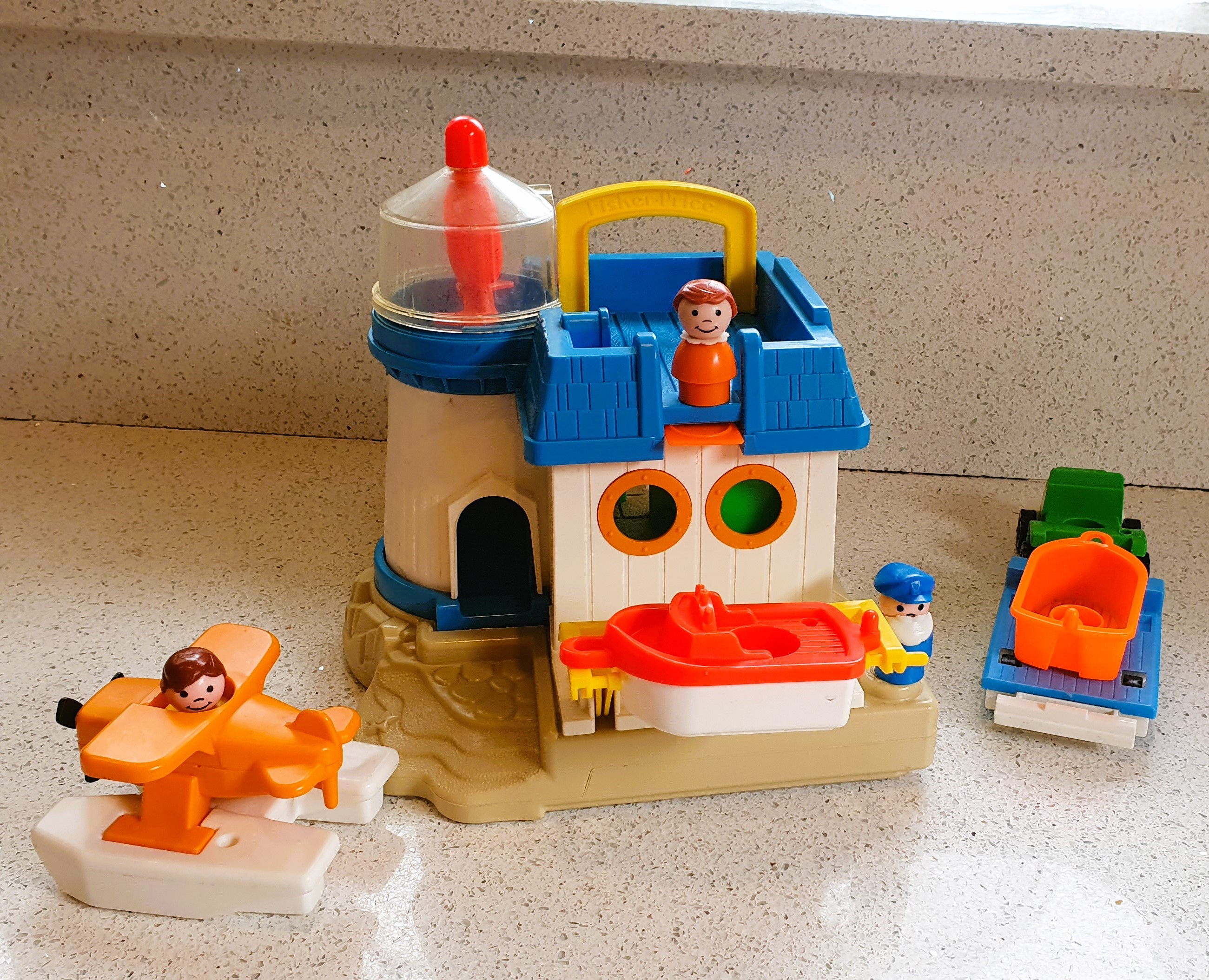 Vintage Fisher Price Little People Floating Marina Circa 1986. Complete VGC Rare With Extra Truck and Trailer for Boats Etsy UK