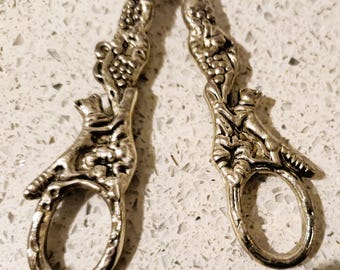 Vintage Silver Plated Egg Scissors: WASA Solingen German