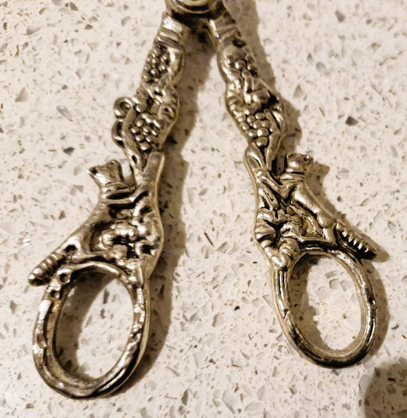 アンティーク　グレープシザー　シルバー835 Edwardian Antique Silver Plated Grape Scissors, Fox, Grape Shears