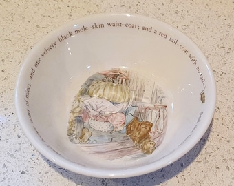 Cuenco Wedgewood Beatrix Potter: Cuenco de cerámica con forma de erizo de la Sra. Tiggy-Winkle