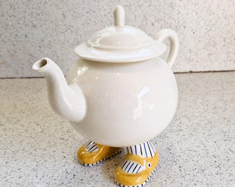 ＊Carlton ware walking Tea Pot＊ 1970s Carlton Ware Walking Tea Pot With 6 Walking Tea Cups