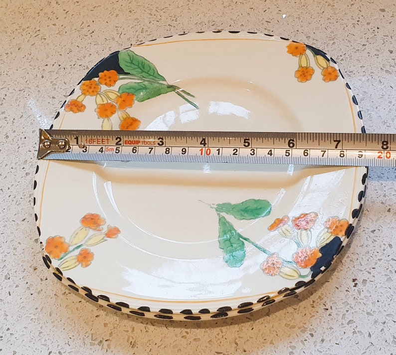 Art Deco Plates, Burleigh Ware, Meadowland, 7.5 Inch Plate, Very Good