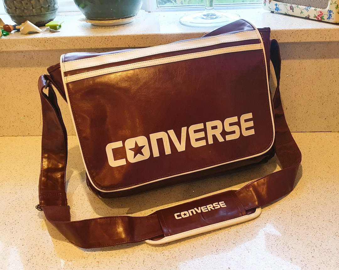 Vintage Converse All Stars Messenger Bag Large Converse All Etsy