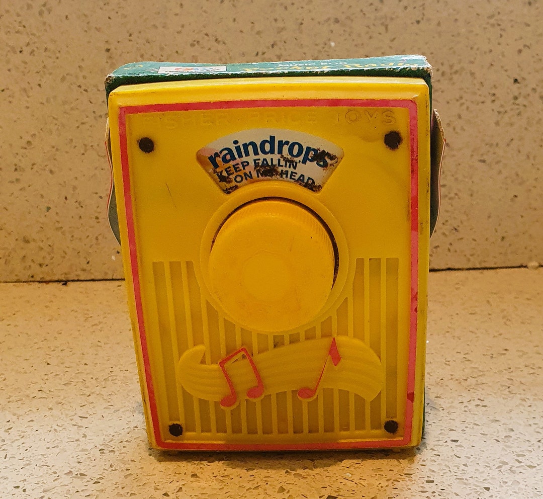 Vintage Fisher Price Radio Raindrops Keep Falling on My Head Etsy