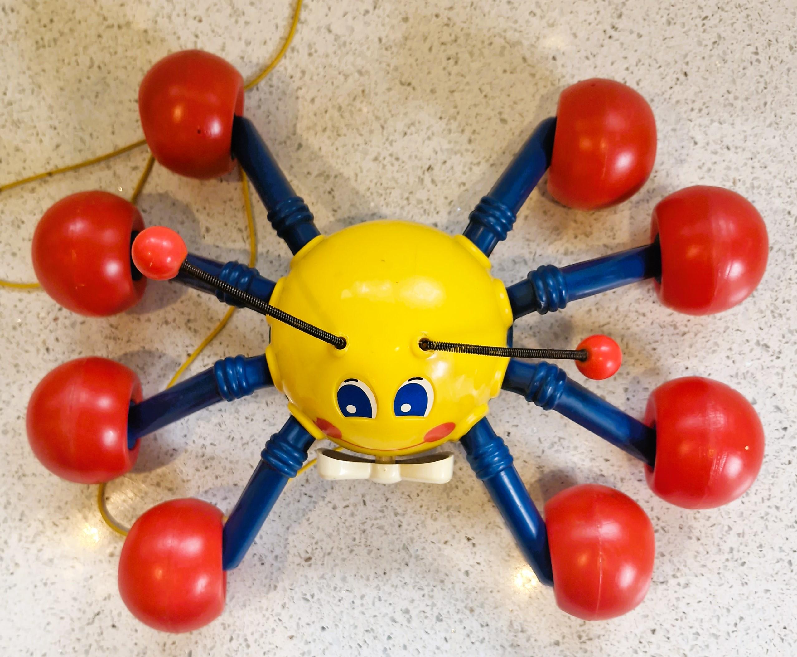 Vintage Kiddicraft Webster Spider, Pull Along - 1980s Collectible