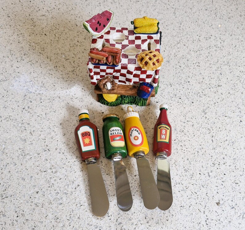 Vintage Boston Warehouse Spreader House: Picnic Condiment Set - Etsy