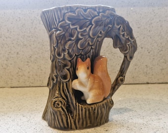 Vintage Hornsea Pottery Royal Fauna #10 Baby Deer With Log Flower