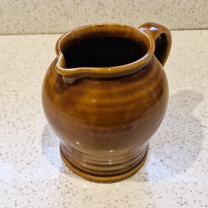 Mid Century German Pottery Jug, Vintage, DDR, East German, Pottery, water jug, Stoneware, Milk Jug, Pitcher, 0.6L