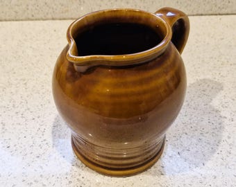 Brocca in ceramica tedesca vintage di metà secolo: brocca in gres della Germania dell'Est (0,6 l)