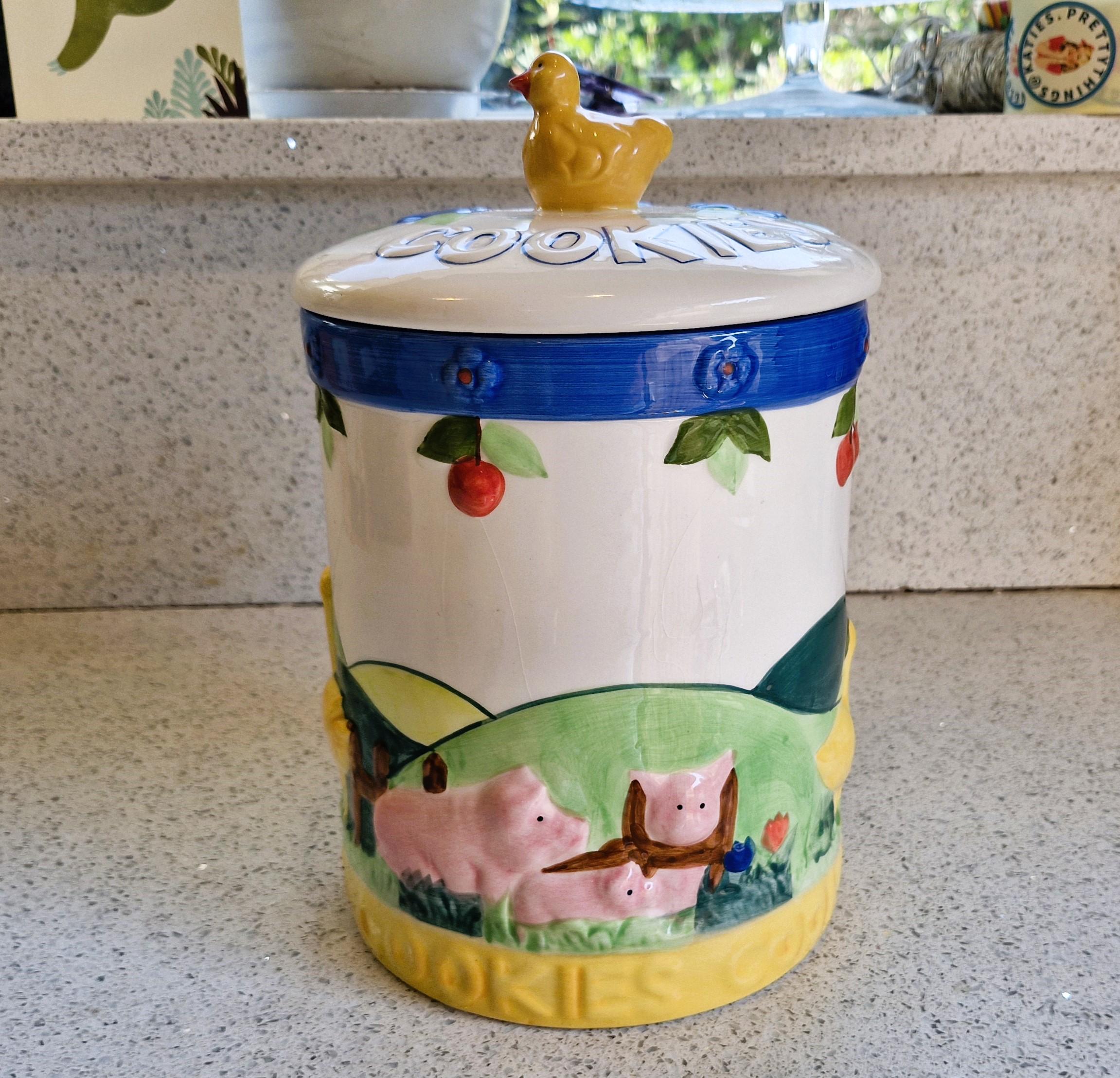 Vintage Rayware Ceramic Cookie Jar: Farm Animal Decor - Etsy