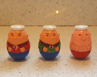 Weebles, personaggi giocattolo vintage anni &#39;70/&#39;80, eccentrici, pilota Weeble, poliziotto Weeble, macchinista Weeble, marinaio Weeble, Weeble Airfix