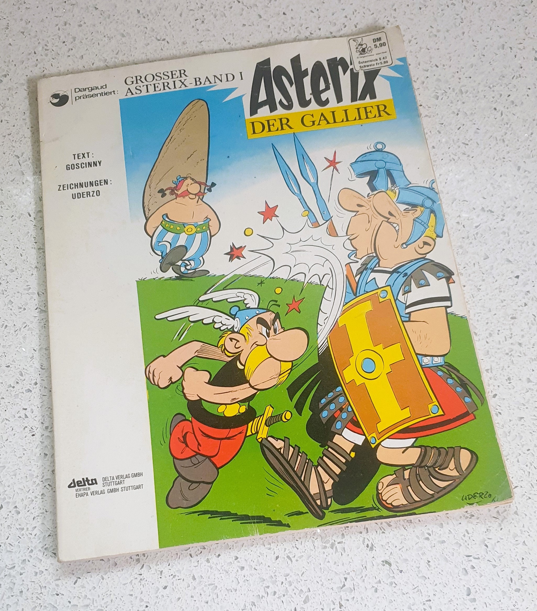 Asterix - 3 x Plastic Jigsaw Puzzle Dargaud 1967 - Asterix the Gallic