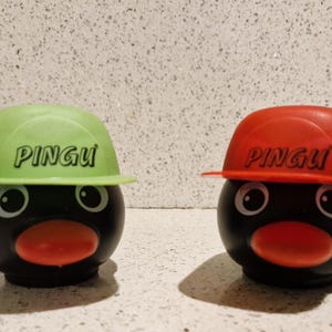 Vintage Pingu Ice Cream Tub Toy: 90s Nostalgia, Rare Collectible