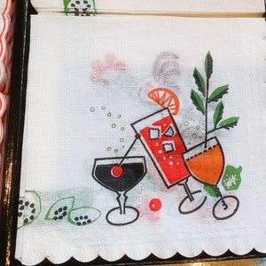 Vintage Cocktail Party, Hostess Cocktail Napkins, Table Stationary, John Dickenson, original Packaging