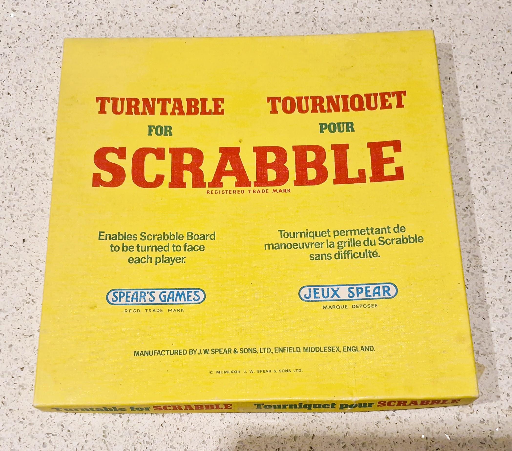 Scrabble édition Vintage – Boîte Et Notice Complètes, Plateau En Bois, Lettres En Carrelage, Hasbro
