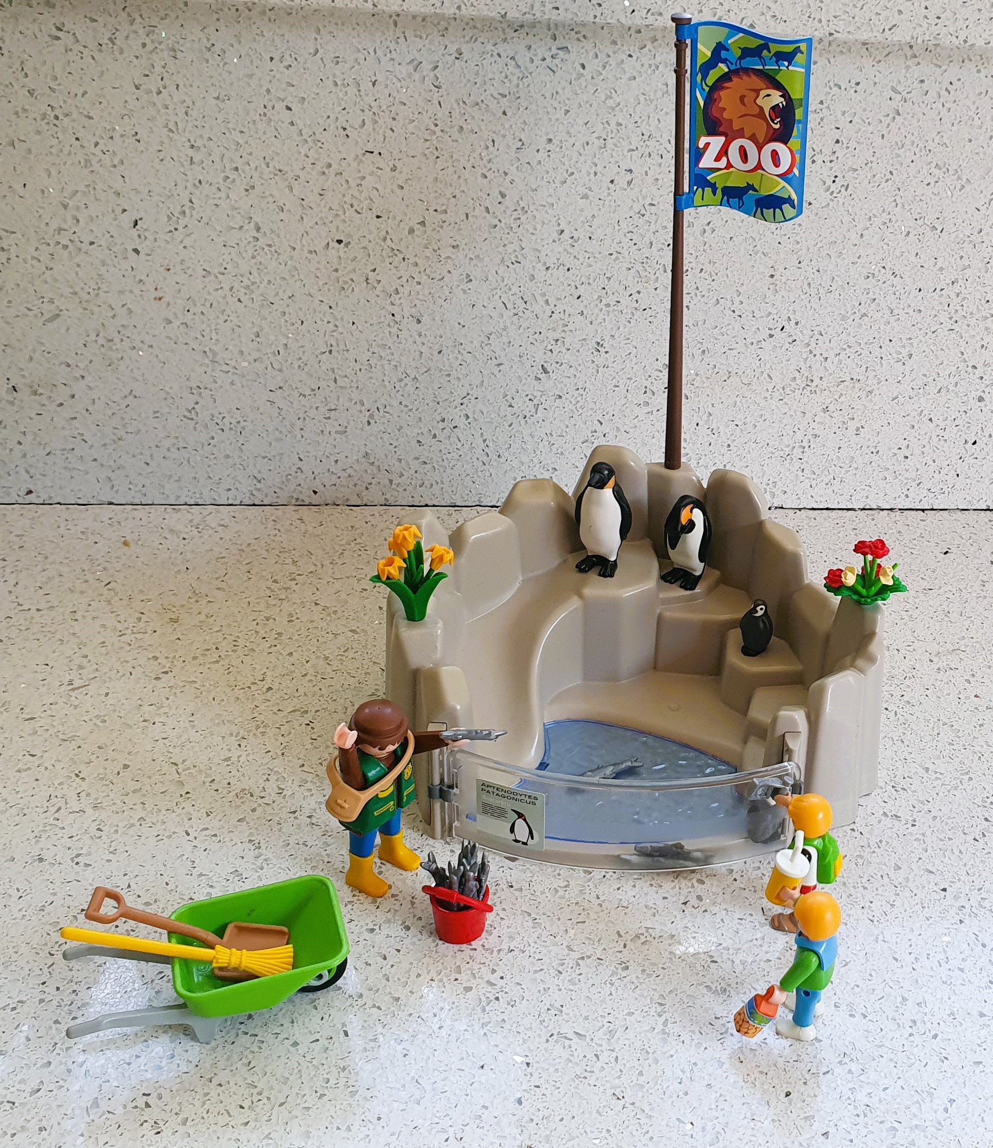 Vintage Playmobil Zoo, Playmobil Penguin Enclosure Set 