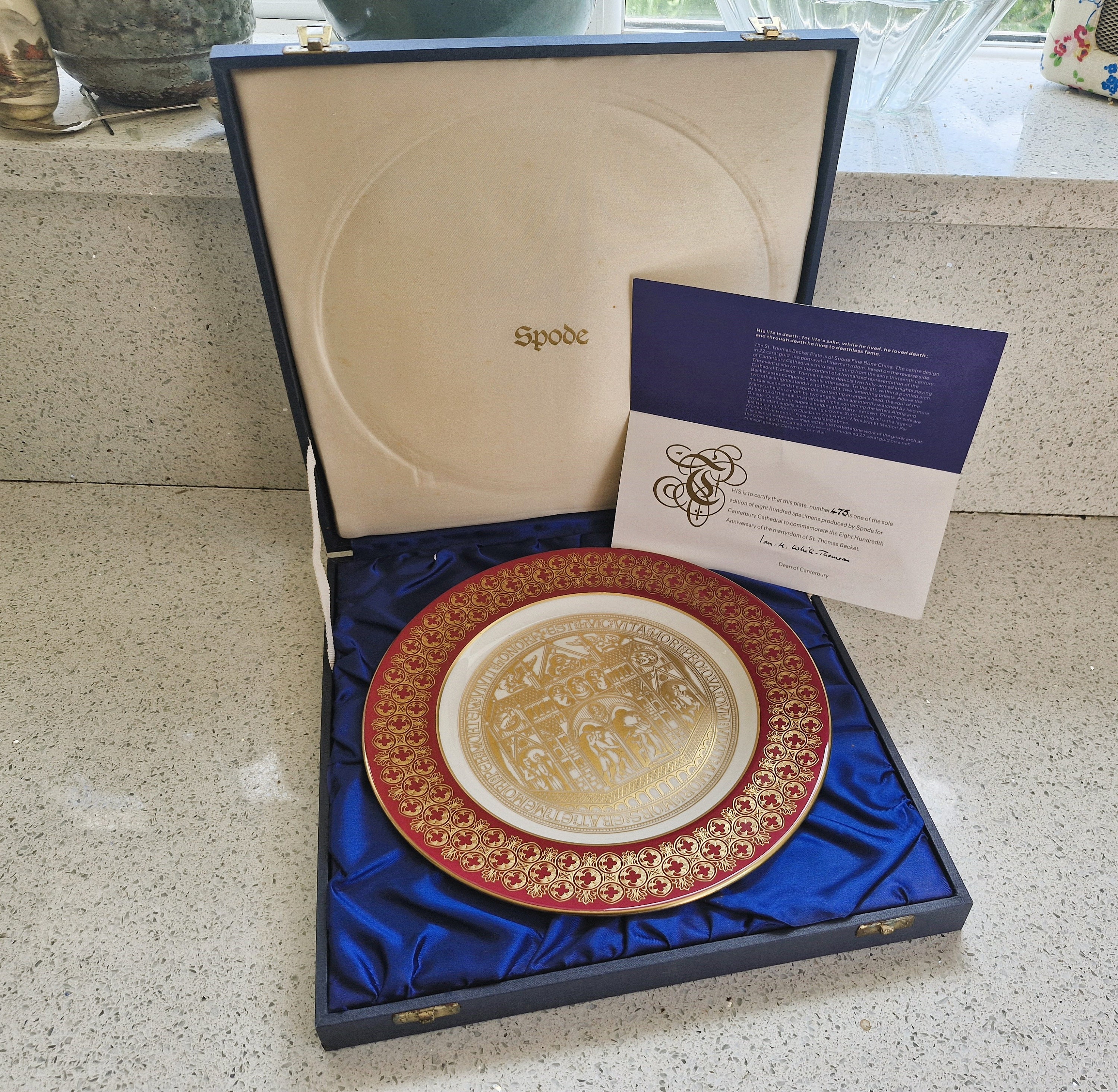 【未使用品アンティーク】Spode York Minster Plate 限定版 未使用品アンティーク】Spode York Minster Plate 限定版