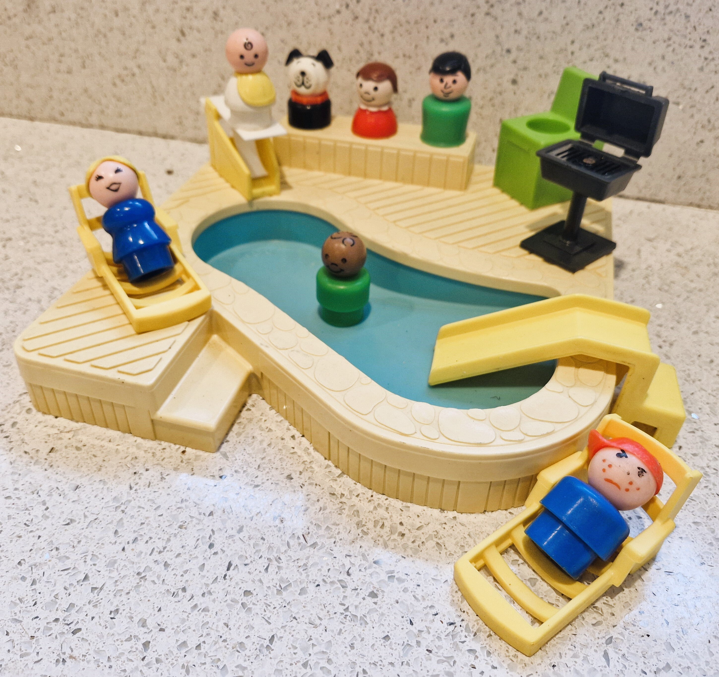 Piscine Vintage Fisher-Price – 1986 – Cavahel – Jouet De Bain Collection