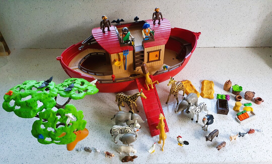 Vintage Playmobil Noah s Ark RARE COMPLETE SET Original
