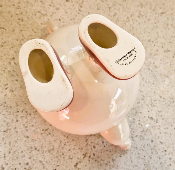 Carltonware Walking Teapot: Hand-painted English Pottery