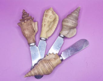 Sea Shell Butter Spreaders: Quirky Beach Kitchen Knives