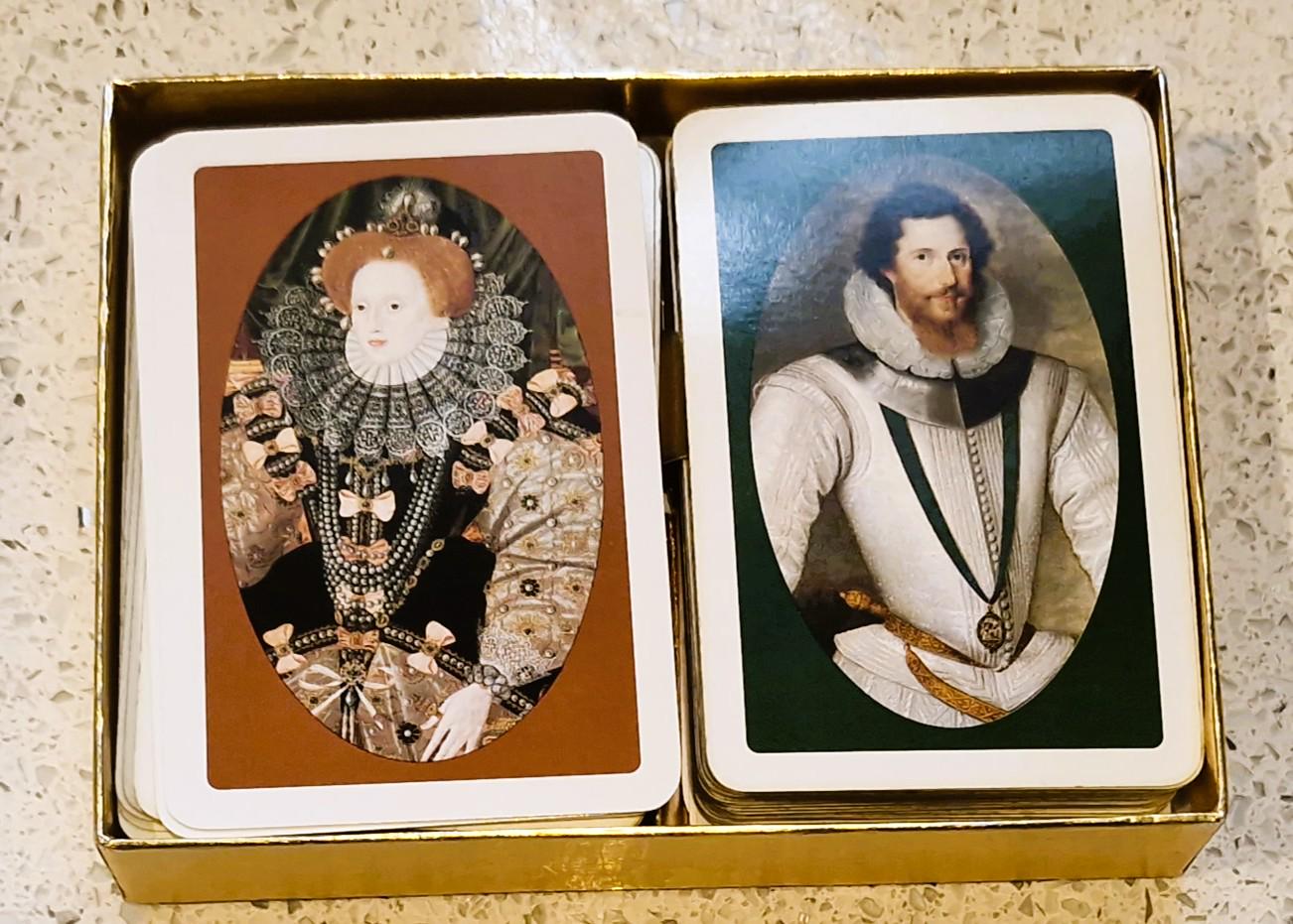 Waddingtons Vintage Bridge Playing Cards, Queen Elizabeth I