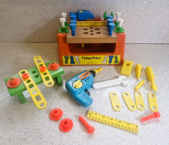 Vintage Pretend Tool Bench Vintage Fisher Price Work Bench