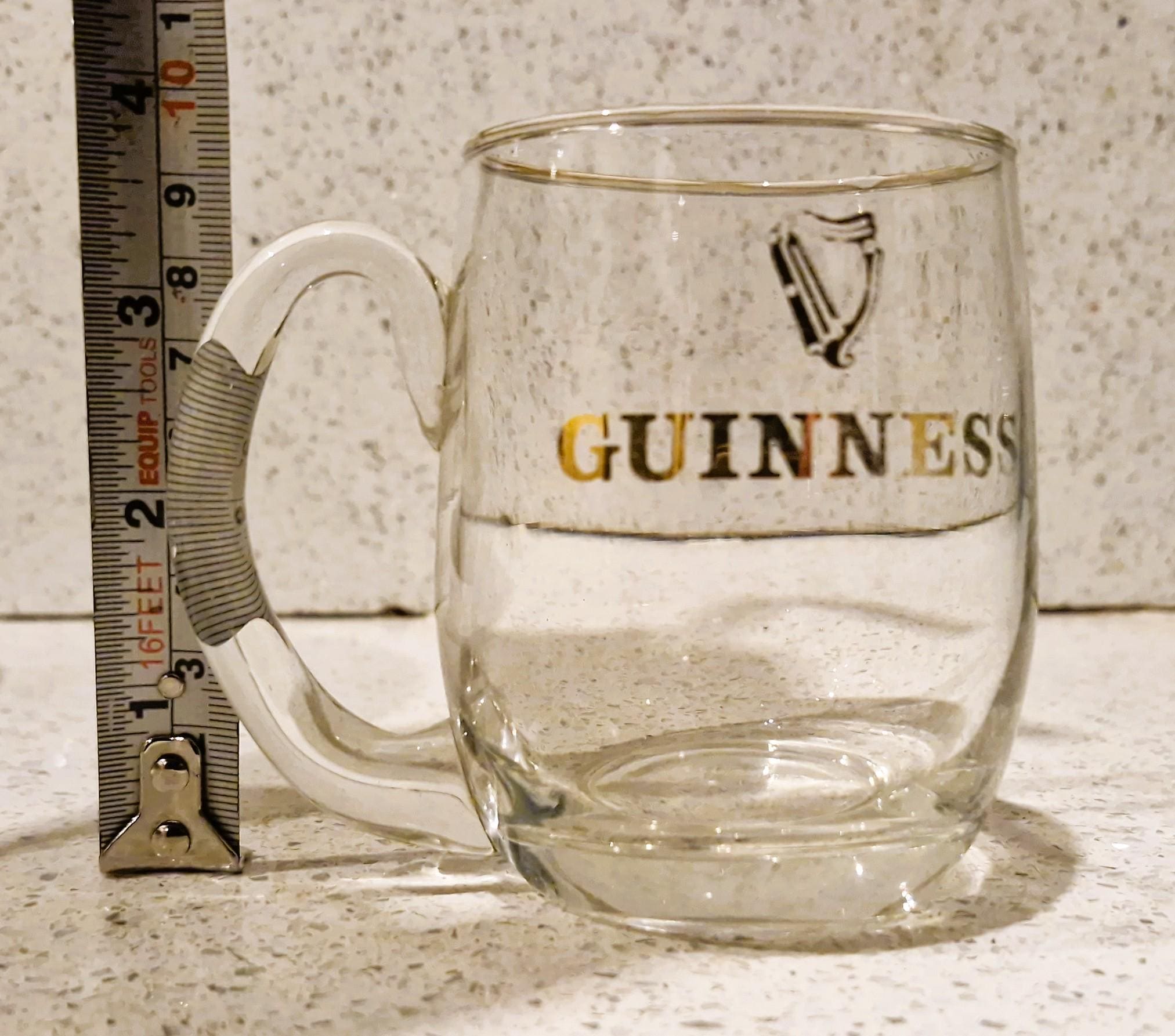 X6 verres à bière Guinness décoré vintage 50cl pint - Arts de la table
