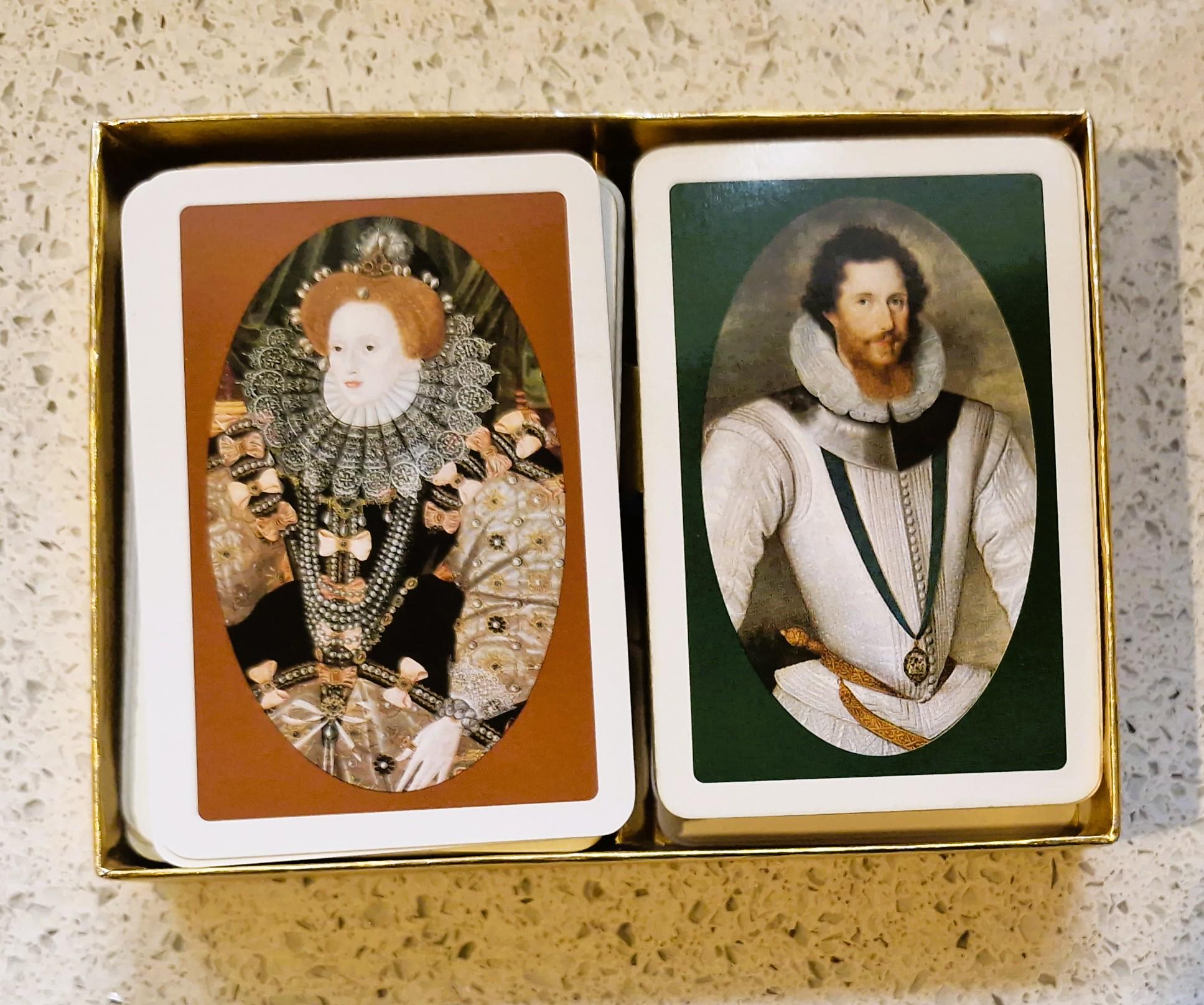 Waddingtons Vintage Bridge Playing Cards, Queen Elizabeth I