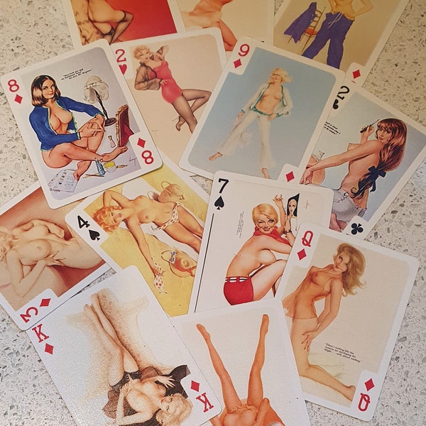 Alberto Vargas, Garçon de jeu de Vargas, Cartes à jouer, 54 x Images d'Alberto Vargas - Kitsch. Jeu complet de 54 cartes