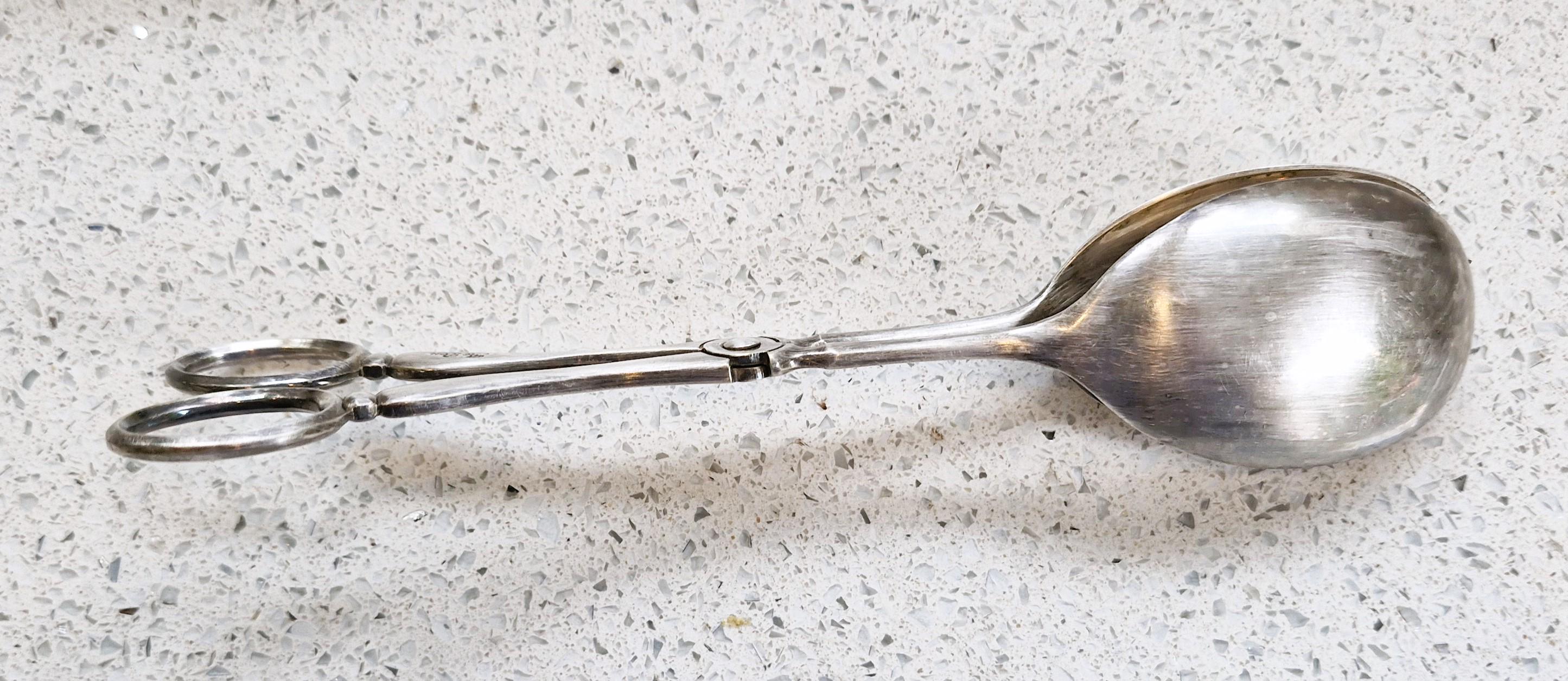 ヴィンテージ シルバーメッキ サラダサービングトング - クーパー