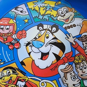 Vintage Kelloggs Cereal Bowls, Frosties, 1994, Very Good Condition, Frosties coral bowl