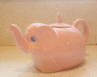 Vintage Carlton Ware, Elefant Teekanne, Pink, Carltonware, Made in England, Neuheit Teekanne, Kitsch, schrullig, SELTEN, makellos