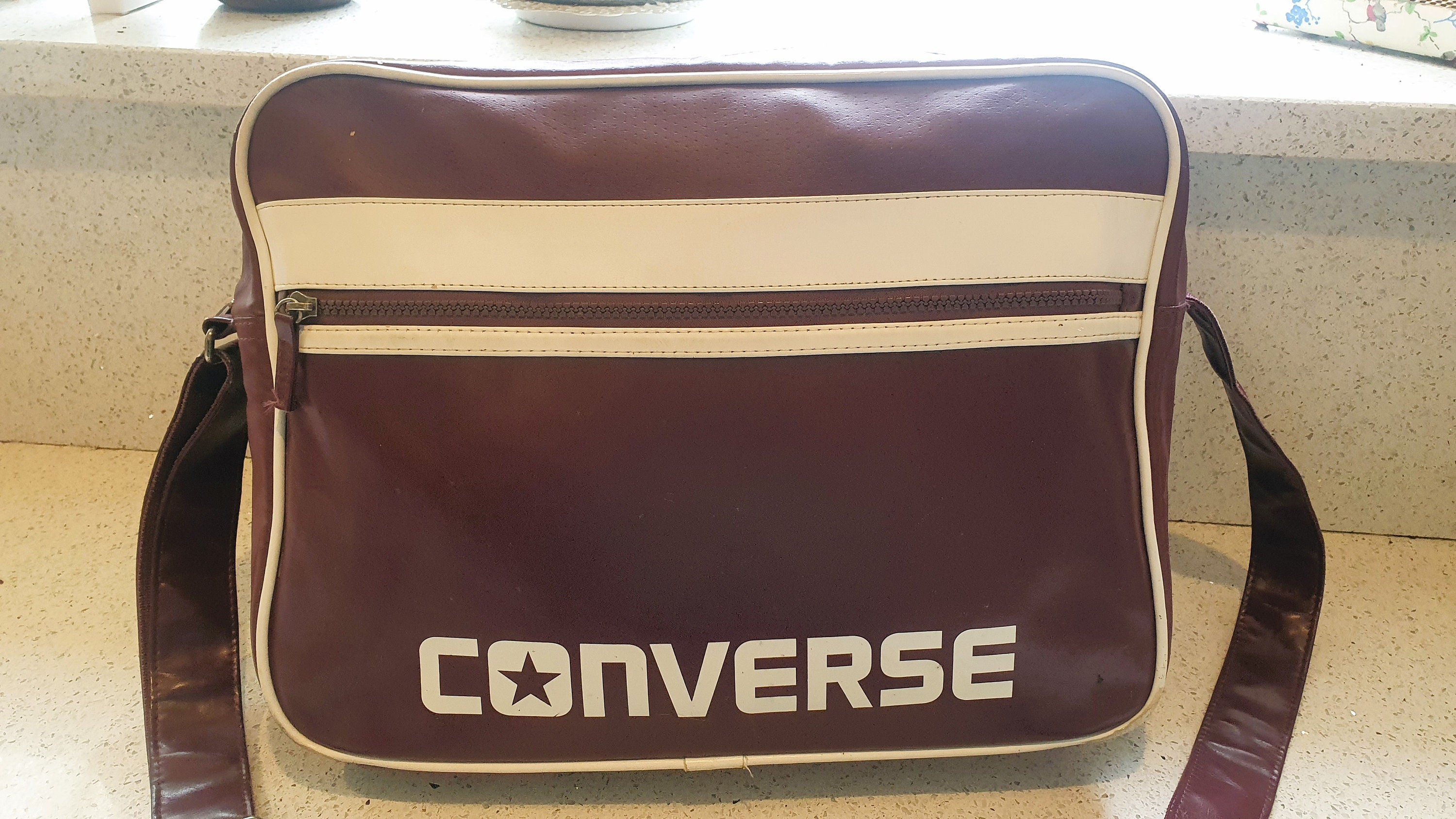 Vintage Converse All Stars Messenger Bag Large Converse All Etsy